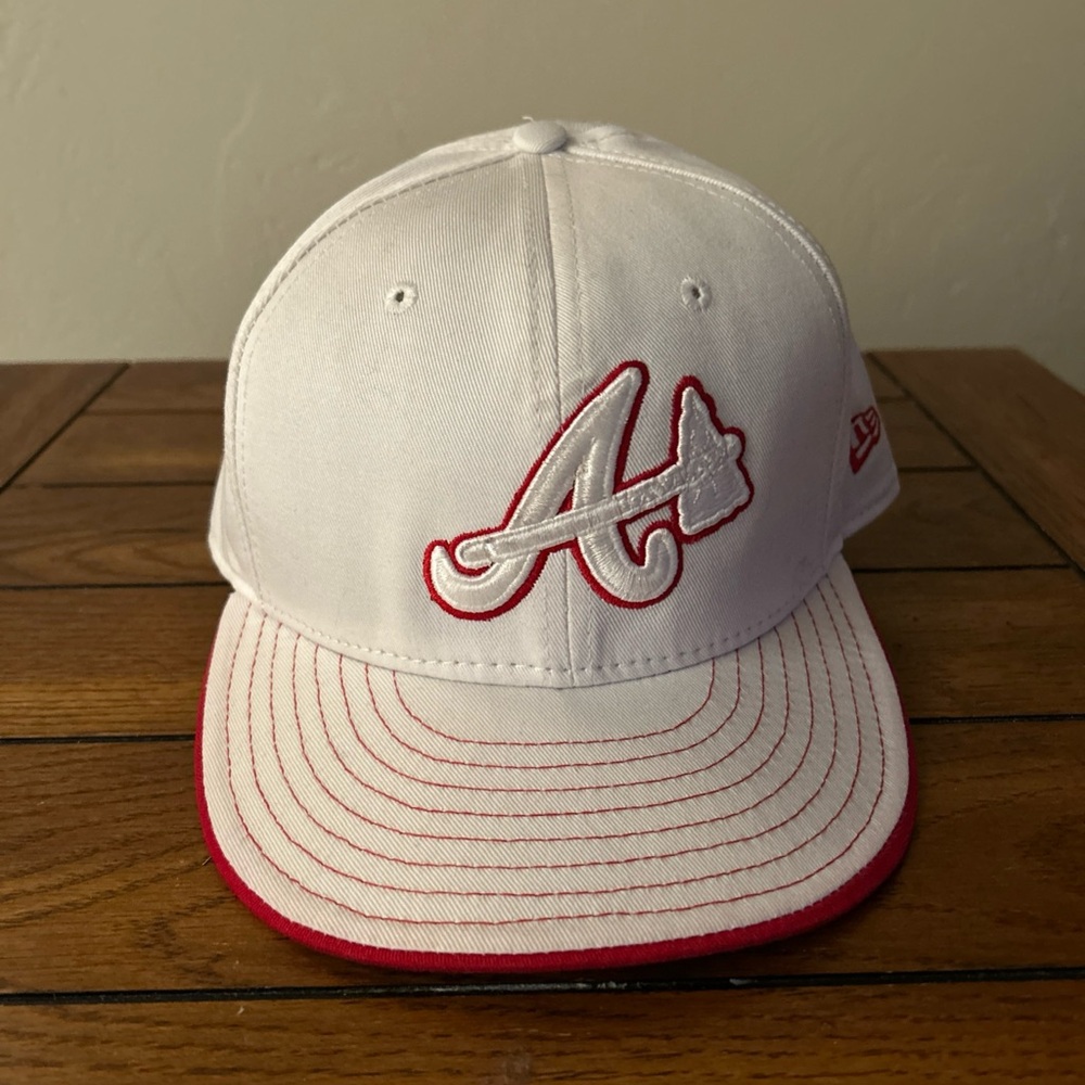 Atlanta Braves MLB Baseball NEW ERA Hat Cap 59 Fifty Fitted Size 7 1/2